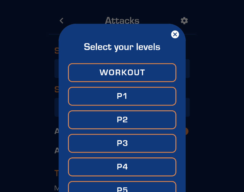 Select your levels